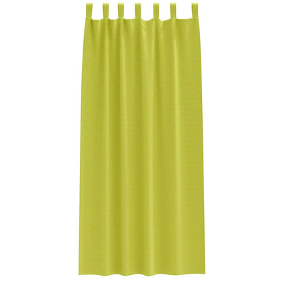Blackout Curtains with Rings 2 pcs Green 245 x 140 cm Polyester