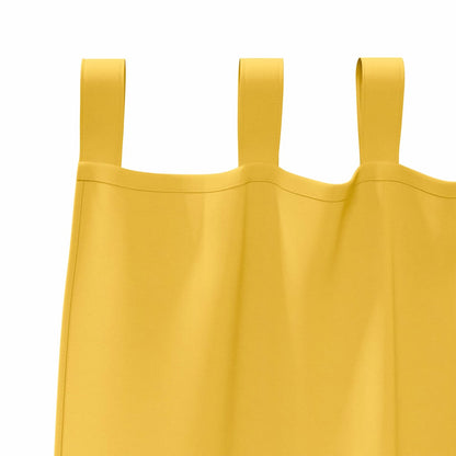 Blackout Curtains with Rings 2 pcs Mustard Yellow 260 x 140 cm
