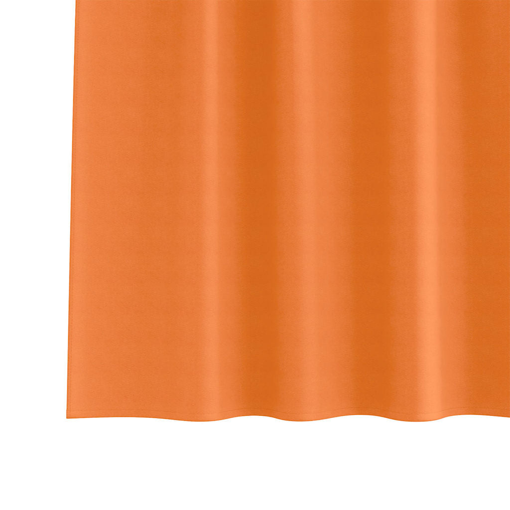 Blackout Curtains with Rings 2 pcs Bright Orange 175 x 140 cm