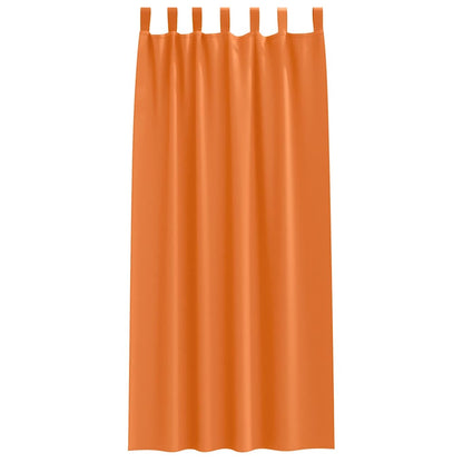Blackout Curtains with Rings 2 pcs Bright Orange 260 x 140 cm
