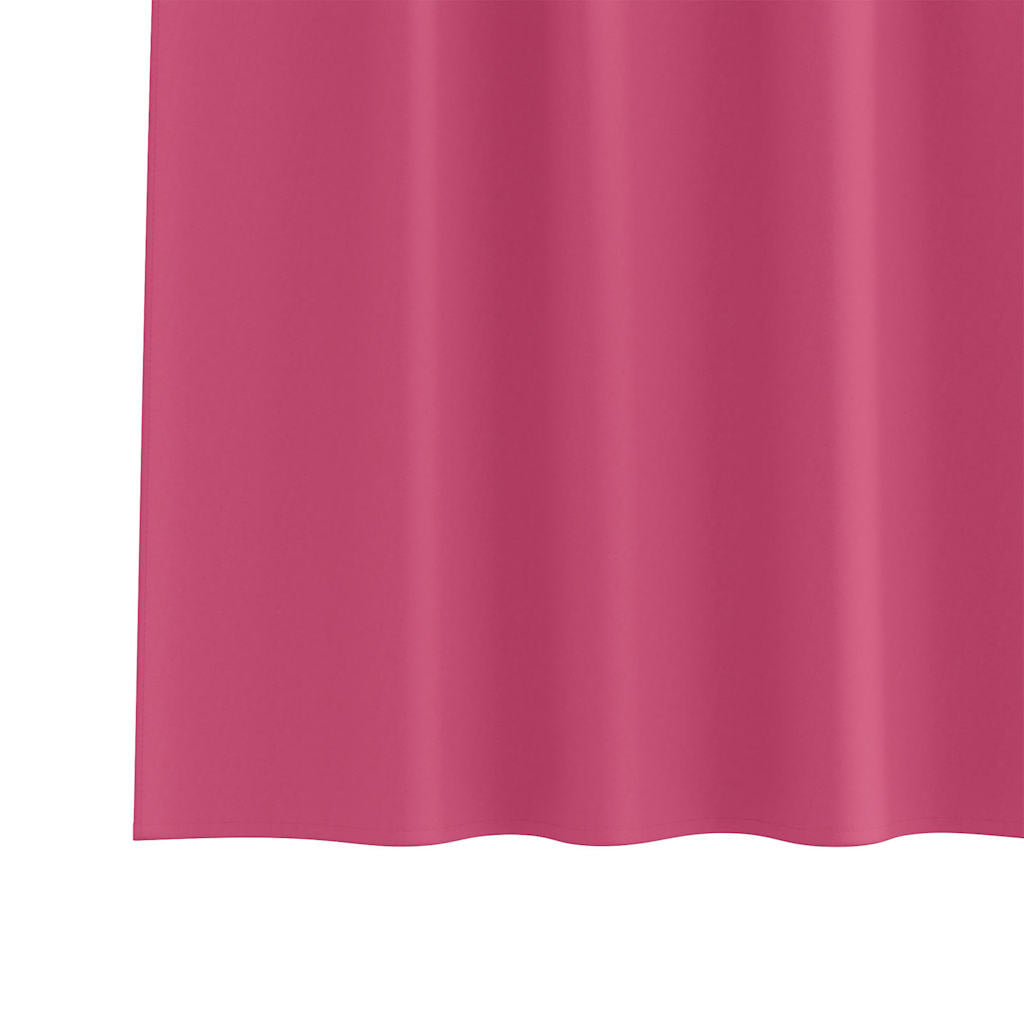 Blackout Curtains with Rings 2 pcs Bright Pink 225 x 140 cm