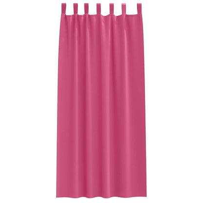 Blackout Curtains with Rings 2 pcs Bright Pink 245 x 140 cm