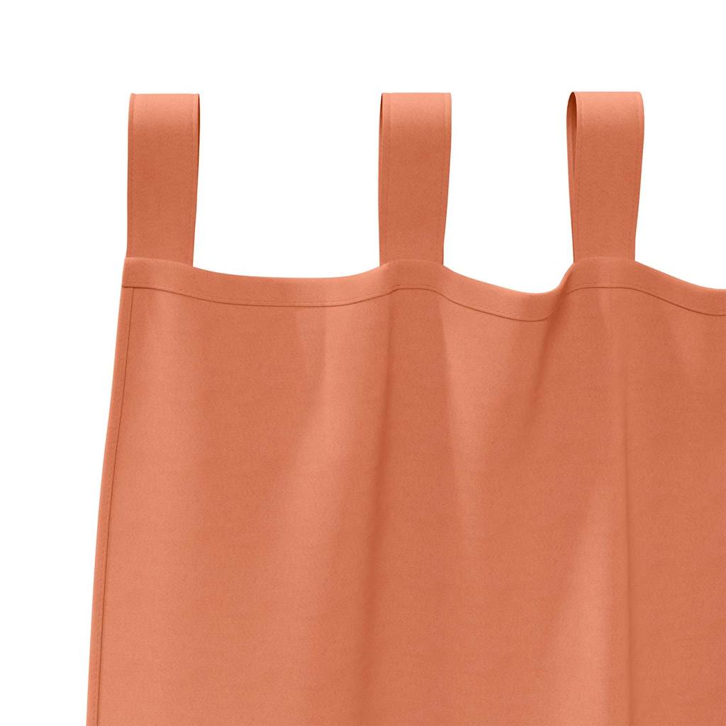 Blackout Curtains with Rings 2 pcs Terracotta 260 x 140 cm