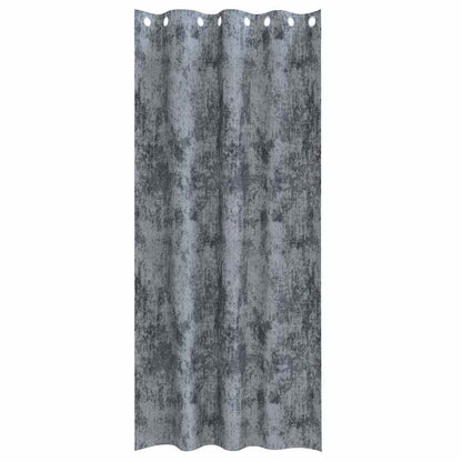 Velvet Curtains 2 pcs Silver Grey 245 x 140 cm Velvet