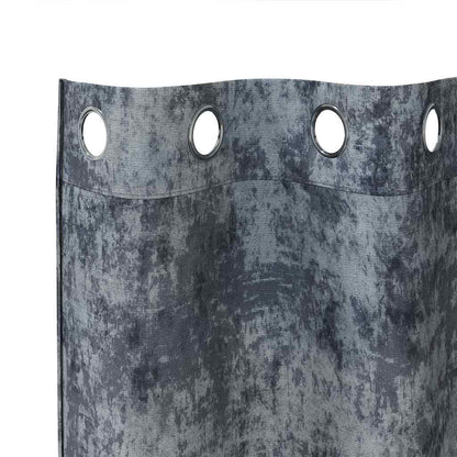 Velvet Curtains 2 pcs Silver Grey 260 x 140 cm Velvet