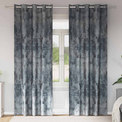 Velvet Curtains 2 pcs Silver Grey 260 x 140 cm Velvet