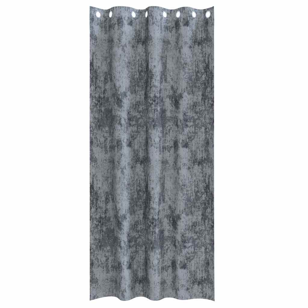 Velvet Curtains 2 pcs Silver Grey 260 x 140 cm Velvet