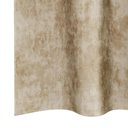 Velvet Curtains with Curtains 2 pcs Cream 225 x 140 cm Velvet