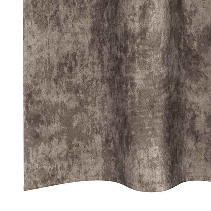 Velvet Curtains 2 pcs Cappuccino 140 x 140 cm Velvet