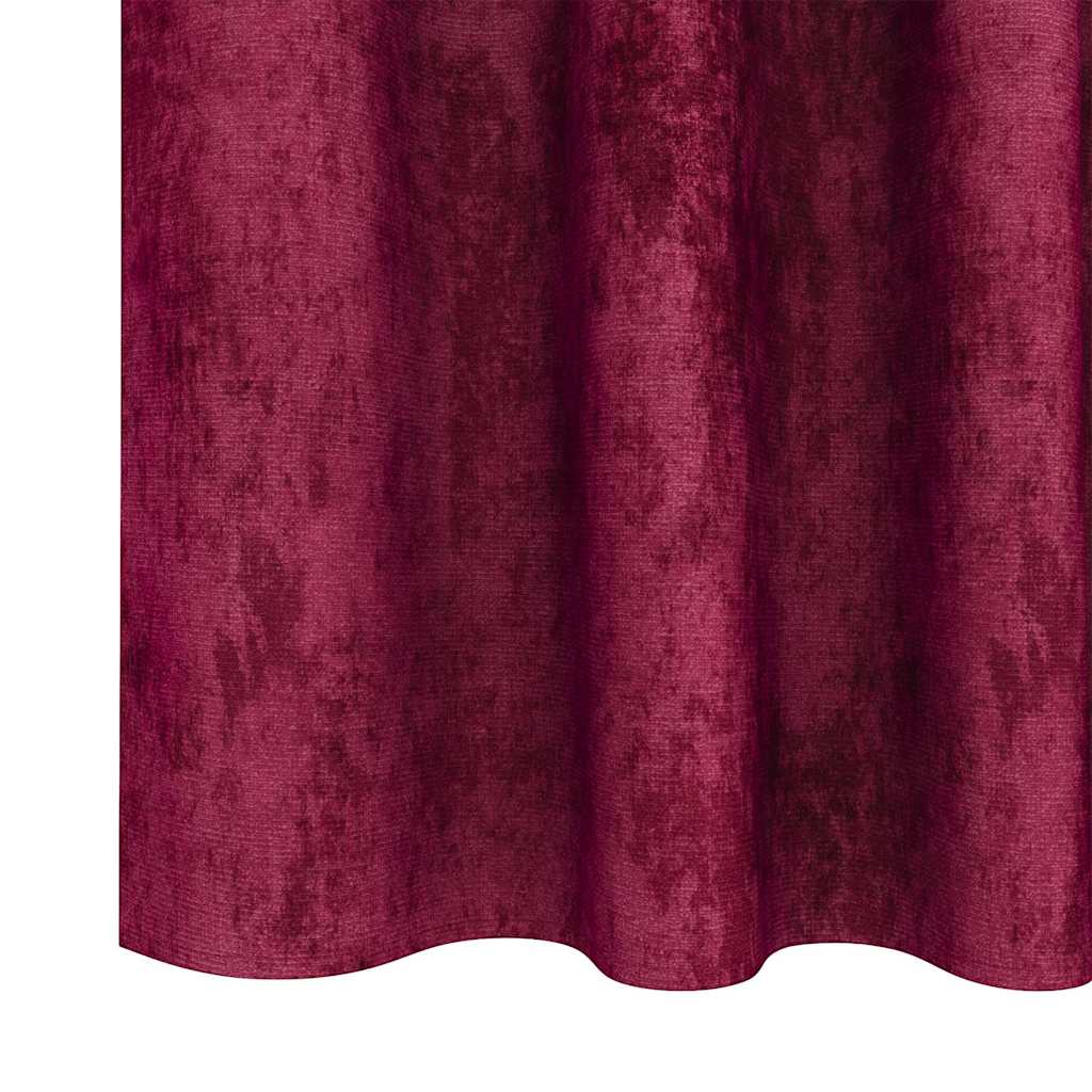 Velvet Curtains 2 pcs Wine red 175 x 140 cm Velvet