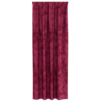 Velvet Curtains 2 pcs Wine red 245 x 140 cm Velvet