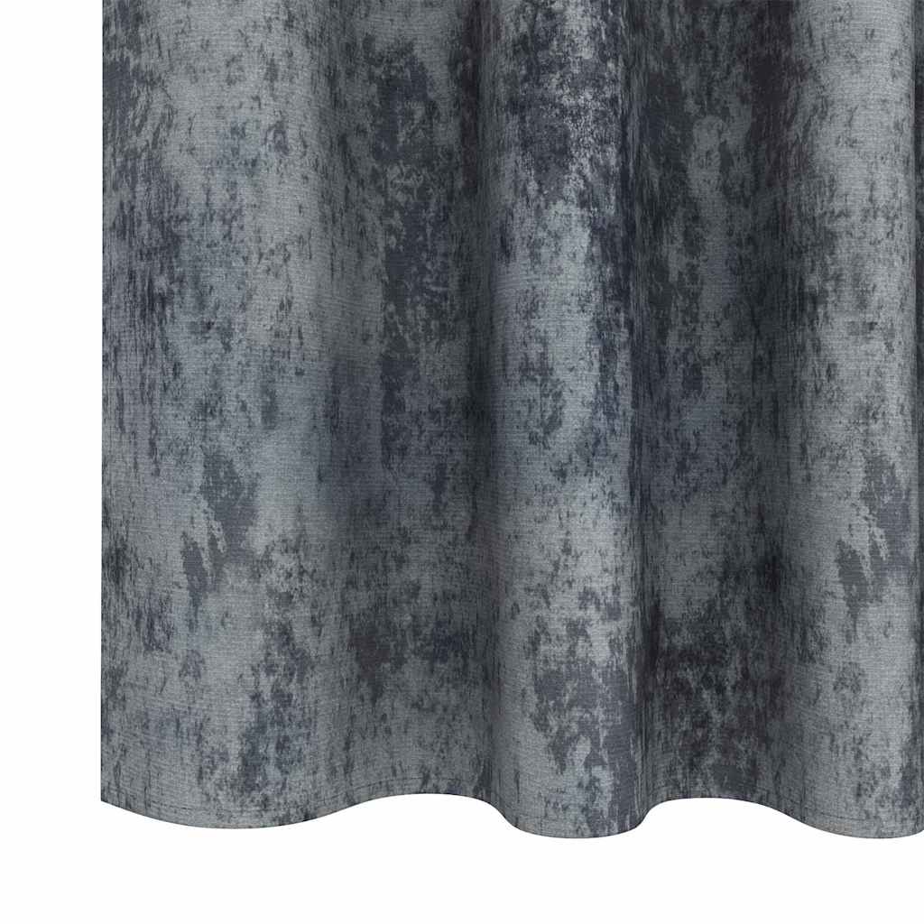 Velvet Curtains 2 pcs Silver Grey 175 x 140 cm Velvet