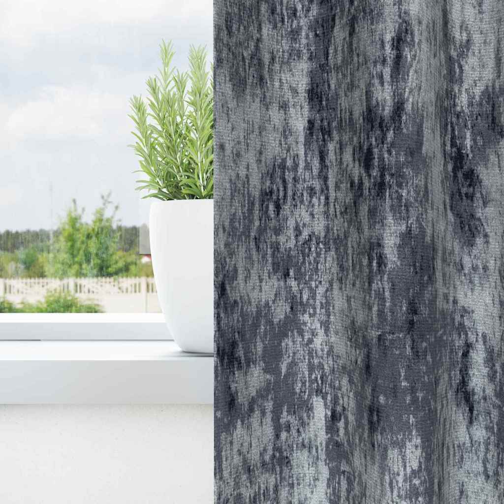 Velvet Curtains 2 pcs Silver Grey 175 x 140 cm Velvet