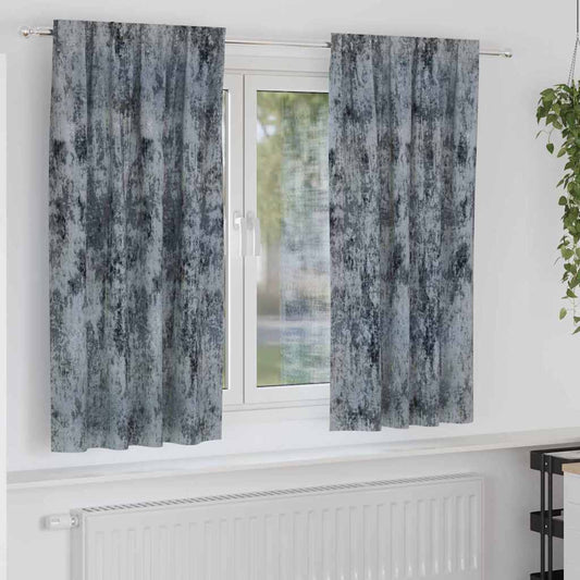Velvet Curtains 2 pcs Silver Grey 175 x 140 cm Velvet