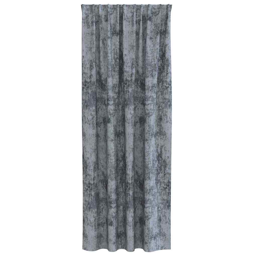 Velvet Curtains 2 pcs Silver Grey 245 x 140 cm Velvet
