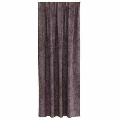 Velvet Curtains with Curtains 2 pcs Brown 225 x 140 cm Velvet