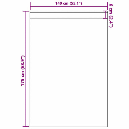 Velvet Curtains with Curtains 2 pcs Cream 175 x 140 cm Velvet