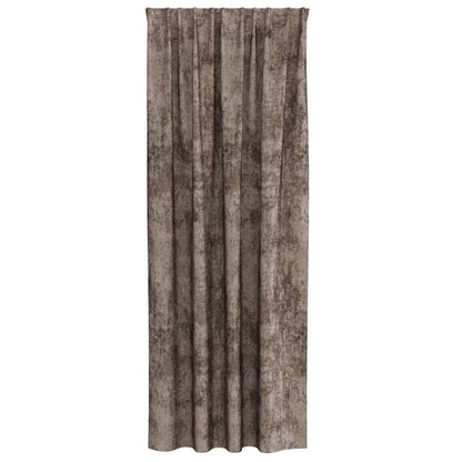 Velvet Curtains 2 pcs Cappuccino 260 x 140 cm Velvet
