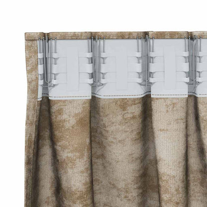Velvet Curtains 2 pcs Champagne 225 x 140 cm Velvet