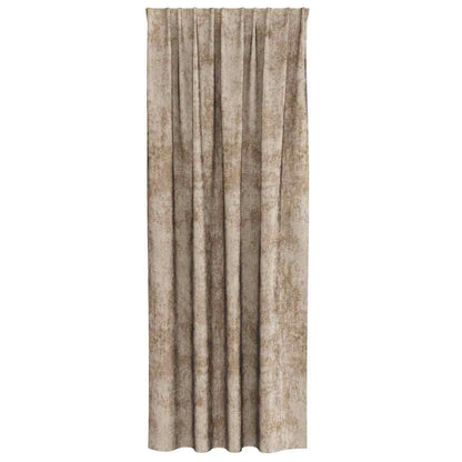 Velvet Curtains 2 pcs Champagne 260 x 140 cm Velvet