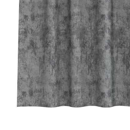 Velvet Curtains with Curtains 2 pcs Grey 245 x 140 cm Velvet
