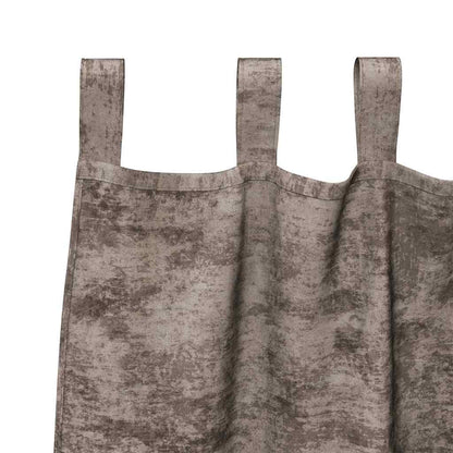 Velvet Curtains 2 pcs Cappuccino 175 x 140 cm Velvet
