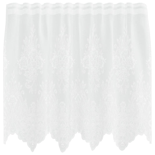 Lace Curtain White 80 x 150 cm Polyester