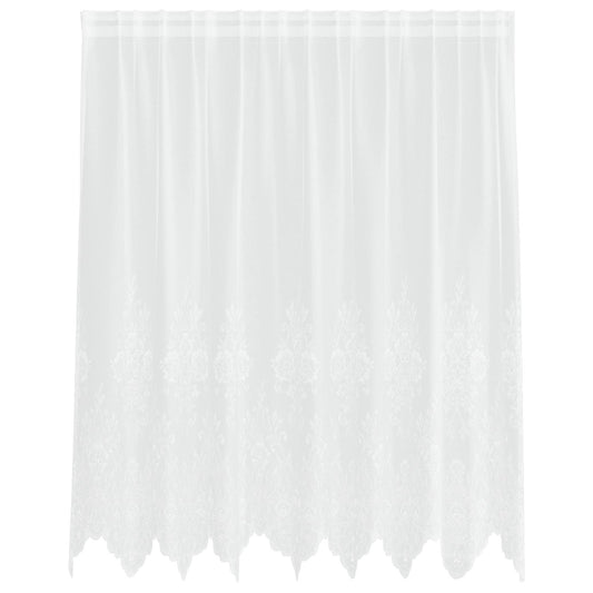 Lace Curtain White 160 x 200 cm Polyester
