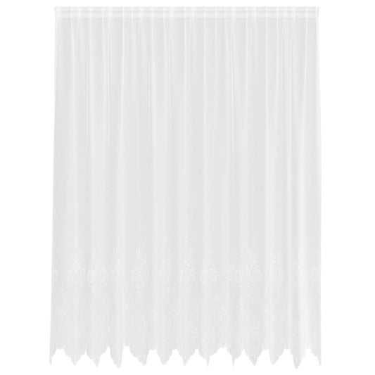 Lace Curtain White 200 x 300 cm Polyester