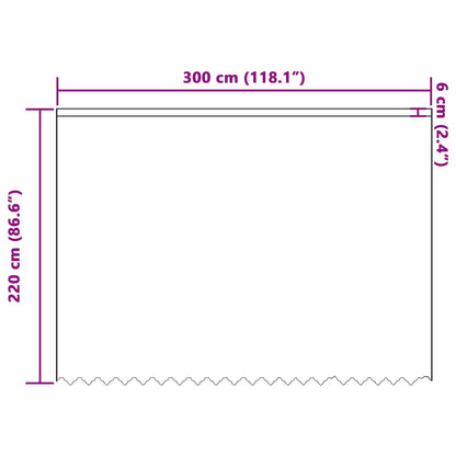 Lace Curtain with Curtains Floral White 220 x 300 cm Polyester