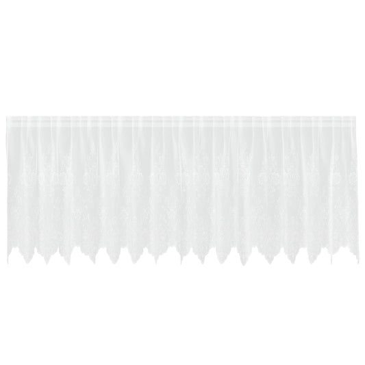 Lace Curtain White 80 x 400 cm Polyester