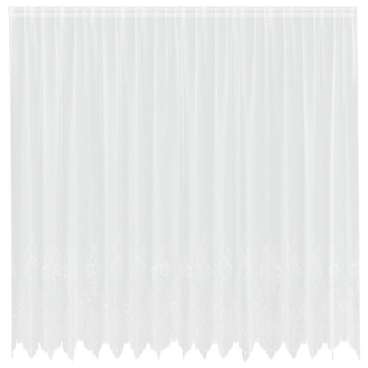 Lace Curtain White 245 x 400 cm Polyester