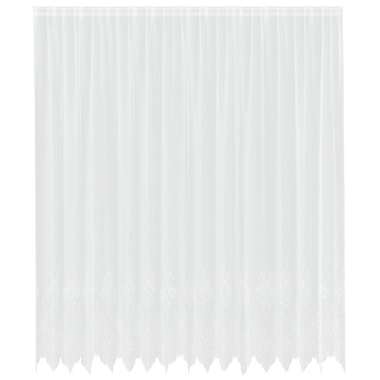 Lace Curtain White 280 x 400 cm Polyester
