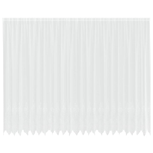 Lace Curtain White 260 x 600 cm Polyester