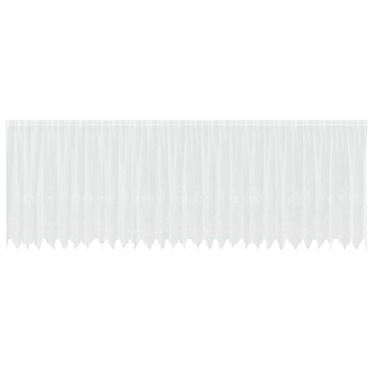 Lace Curtain White 160 x 750 cm Polyester