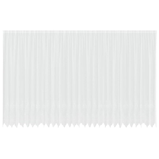 Lace Curtain White 280 x 750 cm Polyester