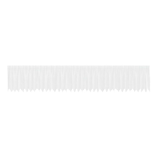 Lace Curtain White 120 x 900 cm Polyester