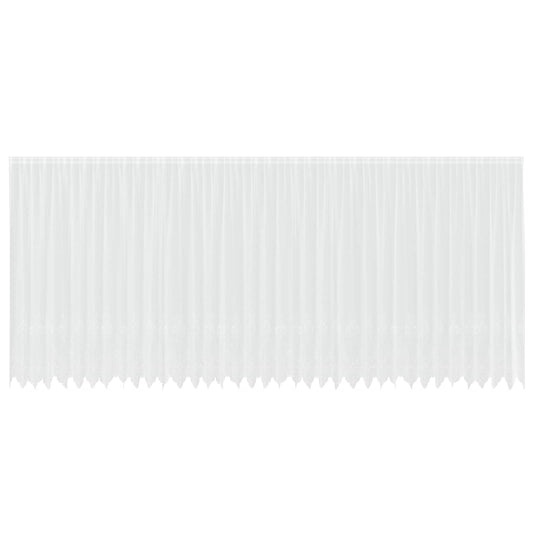 Lace Curtain White 200 x 900 cm Polyester