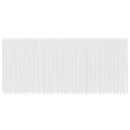 Lace Curtain with Curtains White 900 x 240 cm Polyester