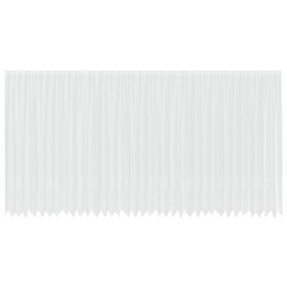 Lace Curtain with Curtains Floral White 280 x 900 cm Polyester