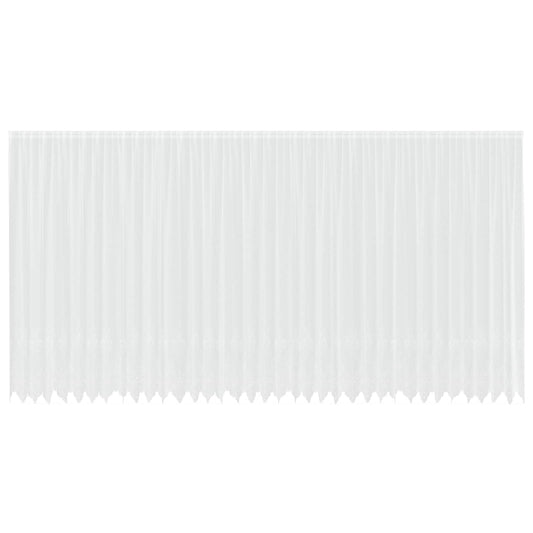 Lace Curtain White 300 x 900 cm Polyester