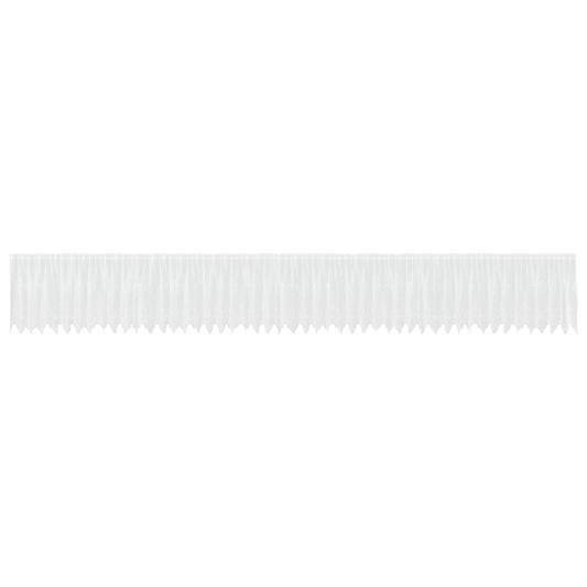 Lace Curtain White 100 x 1200 cm Polyester