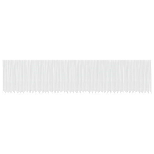 Lace Curtain White 180 x 1200 cm Polyester