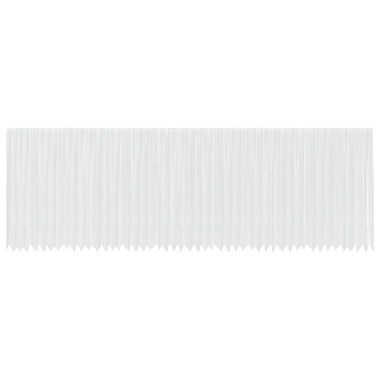 Lace Curtain White 220 x 1200 cm Polyester