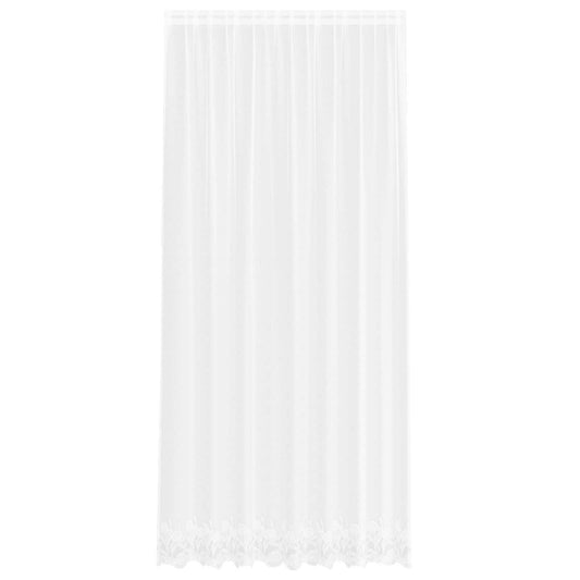 Lace Curtain White 280 x 200 cm Polyester