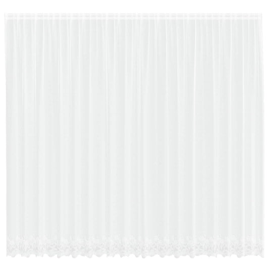 Lace Curtain White 260 x 500 cm Polyester