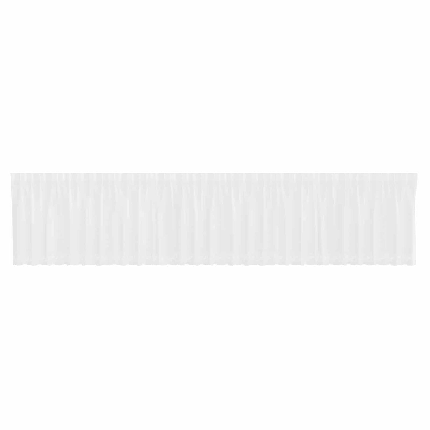Lace Curtain with Curtains White 750 x 100 cm Polyester