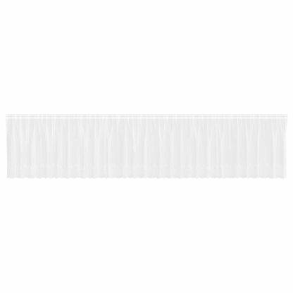 Lace Curtain with Curtains Floral White 180 x 750 cm Polyester