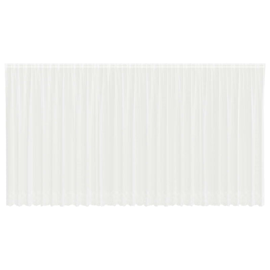 Lace Curtain White 220 x 750 cm Polyester