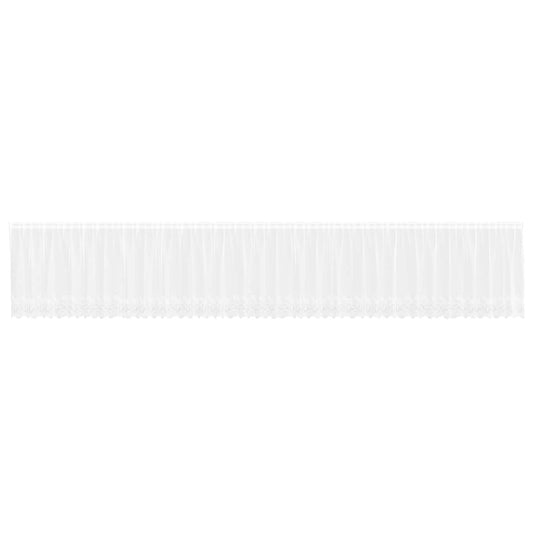 Lace Curtain White 900 x 100 cm Polyester